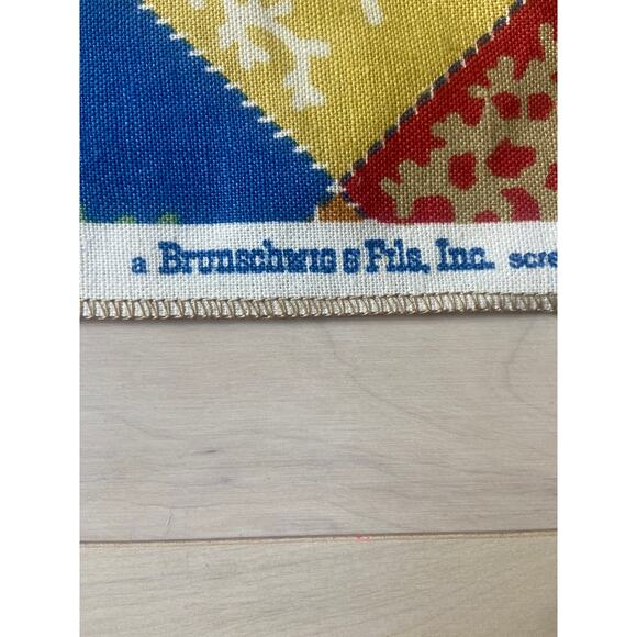 Brunschwig & Fils "Coral Shores" fabric vintage swatch 27 x 33 - Picture 6 of 7